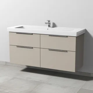 Sanipa 3way Waschtischunterbau zu Villeroy & Boch Subway 2.0 Waschtisch mit 4 Auszügen, Kaschmir-Mat UP6161U