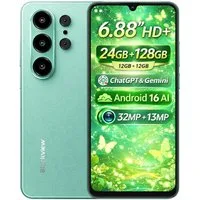blackview Blackview Android 16 WAVE 10 (32+128) AI Smartphone (6.88 Zoll, 32 MP Kamera, Fingerabdruck, Dual SIM 4G, Android 16)