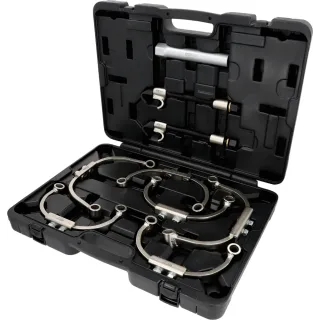 KS TOOLS Universal McPherson Federspanner-Satz mit Sicherheitsbügel, 9-tlg - 500.8790