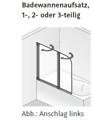 HSK Favorit Badewannenaufsatz 1-teilig 162xxx