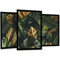 Wallarena Poster Natur - Mehrfarbig - Leinwand - Wohnzimmer, Mehrfarbig