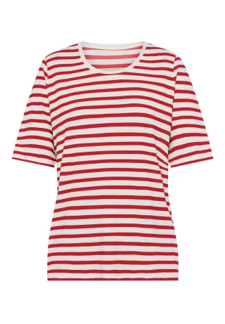 FRANK WALDER - Shirt CASUAL im Streifenprint cranberry/ecru - Gr. - 40