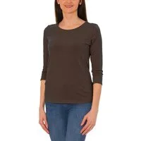 Alkato Longshirt Alkato Damen Shirt 3/4 Arm mit Rundhals