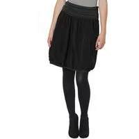 Caspar Faltenrock RO004 Damen Cord Rock knielang mit hohem elastischem Bund - Made in Italy