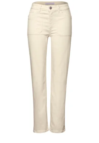 Street One - Straight Leg Jeans beige - Gr. - 31/26