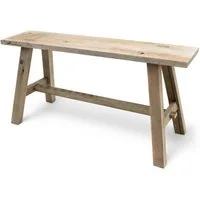 Spetebo Blumenbank Deko Bank aus altem Holz - 58 cm x 27 cm (Stück, 1 St., Dekorative Holzbank), Blumenbank für den Garten