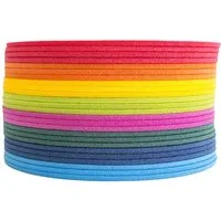 Yate Thermositzkissen Yate Set 18 Stück Schaumstoff Sitzkissen Regenbogenfarben OHNE Griff, in tollen Regenbogenfarben