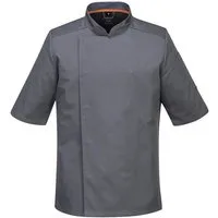 Portwest Kochjacke Portwest MeshAir Pro Kochjacke kurzarm C738 Schwarz
