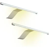 kalb Aufbauleuchte LED Aufbauleuchte 340x170 mm Schrankleuchte 12VDC silbergrau flach 4W