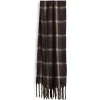 someday Schal Bamah scarf aus fließender Webware, Lange, rechteckige Form mit flauschiger Karooberfläche