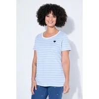 Angel of Style T-Shirt T-Shirt Komfort Fit Ringel Stick-Herz