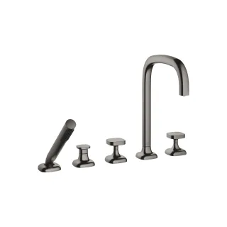 Dornbracht Wannen-Fünflochbatterie für Wannenrandmontage COYA 27522404 Dark Platinum gebürstet,27522 27522404-99