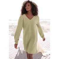 s.Oliver Sweatkleid Langarmkleid aus Ripp-Qualität mit Teilungsnaht, Loungewear