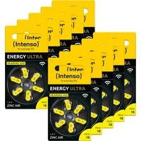 Intenso 60 Energy Ultra Typ 10 Zink-Luft Hörgerätebatterien im 6er Blister Knopfzelle