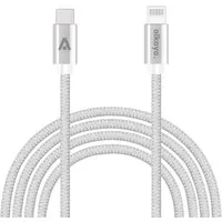 alkaya. iPhone 11, 12, 13, 14 Ladekabel USB-C Lightning Lightningkabel, Datenkabel geflochten schwarz - 1m/15W