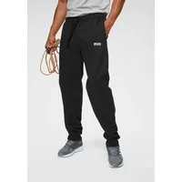 Bruno Banani Jogginghose Loose Fit lockerer Tapered-Fit, mit elastischem Rippbündchen am Beinabschluss