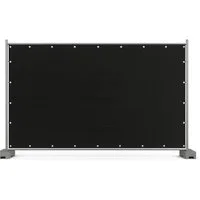 EraGreen Sichtschutzelement Bauzaunplane Sichtschutz-Plane PE-Gewebe mit Ösen Abdeckplane, (1,76m x 3,41m, schwarz)