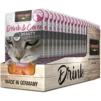 Leonardo Catfood Drink Care Beauty Chicken - fördert seidiges Fell und stärkt die Haut 20x40g, Nassfutter für: Katzen