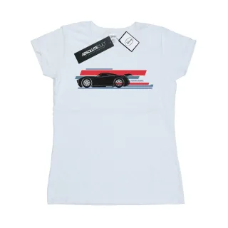 Disney - "Cars Jackson Storm Stripes" T-Shirt für Damen (Weiß)
