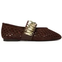DeeZee Deezee Damen-Ballerinas Braun Ballerina