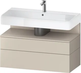 Duravit Qatego Waschtischunterbau wandhängend Taupe Supermatt 990x470x590 mm - QA4395091830010 QA4395091830010