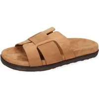 Melvin & Hamilton Robert 43 Leder-Pantoletten für Herren Pantolette Flache Absätze, Echtes Leder