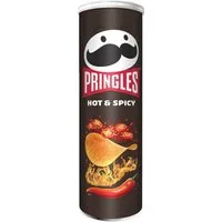 Pringles Knabberei, Pringles Hot and Spicy Stapelchips mit scharf würzigem Geschmack 165g