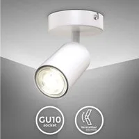 B.K.Licht Deckenleuchte LED Deckenlampe Wandleuchte Wohnzimmer, ohne Leuchtmittel, 1-flammig Lampe Wand Decke 230V Fassung GU10 Retro-Design Wohnzimmer