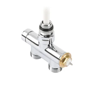 Terma Lanzen-Thermostat-Verbunddurchgangsventil 50mm CYLINDER GZ 1/2"-GZ 3/4" , TGZTCR18, Chrom TGZTCR18