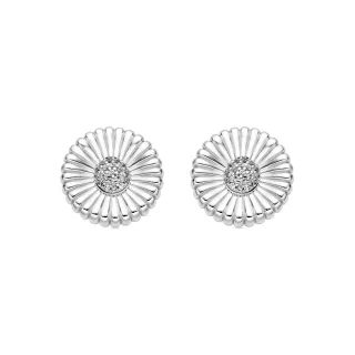 Luxenter Ohrringe aus 925er Sterlingsilber mit Zirkonia, rhodiniert – Olie
