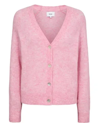Nümph - NURIETTE DEEP V-NECK CARDIGAN bonbon - Gr. - XS
