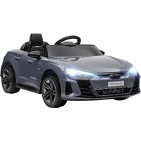 HOMCOM Elektro-Kinderauto 12V Kinderauto mit 2,4 GHz Fernbedienung, 2 Motor, Belastbarkeit 25 kg, (1-tlg), für Garten, Balkon, Grau