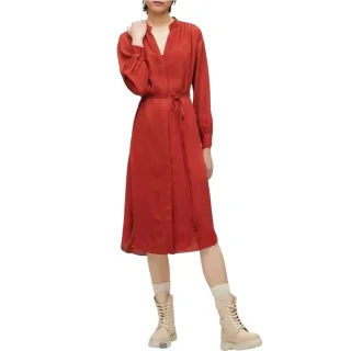 Boss - "Dibanora 6" Midikleid für Damen (Rot)