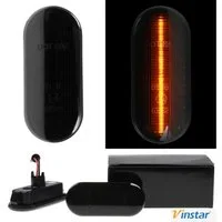 Vinstar KFZ-Ersatzleuchte 2X LED SMOKE Rauchglas Seiten Blinker für VW, VW Polo 1994-2005 SEAT FORD FIESTA GOLF 3 4
