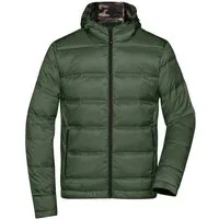 James & Nicholson Daunenjacke Leichte Sportliche Herren Daunenjacke mit Kontrast-Innenfutter JN1152 Gesteppte Daunenjacke in verschiedenen Farben