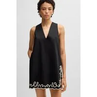 BOSS ORANGE Blusenkleid Dembrolai Premium Damenmode mit Stickerei