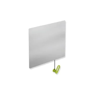 Hewi Kippspiegel 801.01.10074 600x540x6mm, mit Halter/Griff, apfelgrün