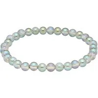 Lebensquelle Plus Armband Angel Aura Bergkristall Kugelarmband, 6mm