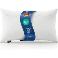 LILENO HOME Kopfkissen - gestepptes Kissen in verschiedenen Größen - Made in Germany, Füllung: 100% Polyester, Rückenschläfer, Seitenschläfer, Bauchschläfer, Spar-Set, 1er Set, Kopfkissen 40x80 cm MEDIUM mit 450g Füllung, allergikergeeignet