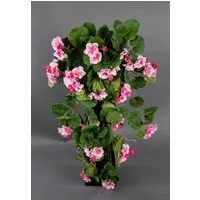 Kunstblume Geranienhänger 70cm ZF Kunstpflanzen Hängegeranie künstliche Geranie, Seidenblumen Roß, Höhe 70 cm, Rosa