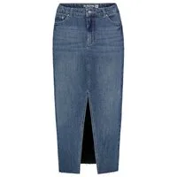SUBLEVEL Jeansrock Damen Maxi Midi Mini Rock langer Schnitt Denim Stretch
