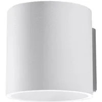 SOLLUX lighting Wandleuchte Wandleuchte Orbis 1 Weiß, Nicht enthalten