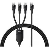 Baseus Baseus Flash Series 3 100W USB-C 3in1 Kabel, 1,5m + 3 x 0,25m, schwarz USB-Kabel