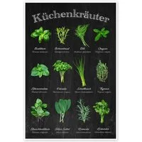 Posterlounge Wandbild Küchenkräuter, Thomas Klee, erhältlich als Poster, Leinwandbild, Wandsticker oder Acrylglasbild