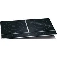 Severin Doppel-Induktionskochplatte DK 1031, Timerfunktion, automatische Topferkennung, Glaskeramik