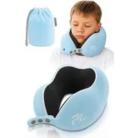 FLOWZOOM Nackenhörnchen COMFY KIDS Nackenkissen Kinder – Reisekissen Memory-Schaum, Kinder-Reisekissen Memory-Foam - Nackenhörnchen Kinder