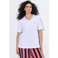 Ulla Popken T-Shirt T-Shirt Dolce Vita Classic V-Ausschnitt Halbarm