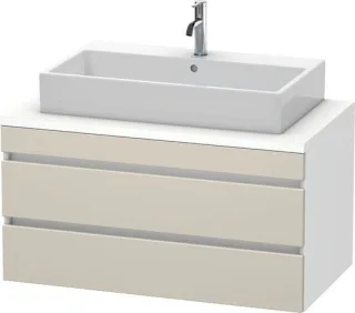 Duravit DuraStyle Konsolenwaschtischunterbau wandhängend Taupe & Weiß Matt 1000x548x512 mm - DS53190 DS531909118