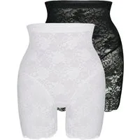Sassa Shapingpants Functional Lace (2er Pack) mit floraler Spitze, leicht formend, hohe Taille, langes Bein