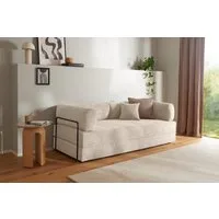 homsy by Ana Johnson Schlafsofa Folda Dauerschläfer, B: 206 cm, Liegefl. 181x198 cm, mit Bett-/Schlaffunktion, inkl. 1x Zierkissen, Tonnentaschenfederkern